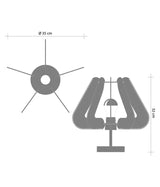 LAFABLIGHT "NOTOCA QADRO TABLE LAMP"