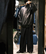 SSSTEIN "LEATHER WINDBREAKER JACKET"