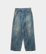 A.PRESSE "Vintage Military Denim Trousers"
