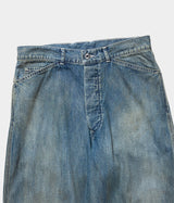 A.PRESSE "Vintage Military Denim Trousers"