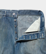 A.PRESSE "Vintage Military Denim Trousers"