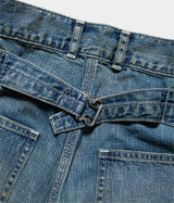 A.PRESSE "Vintage Military Denim Trousers"