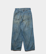A.PRESSE "Vintage Military Denim Trousers"