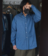 A.PRESSE "Washed Denim Shirt"