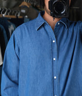 A.PRESSE "Washed Denim Shirt"