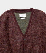YOKE "3COLOR JACQUARD MOHAIR CARDIGAN"