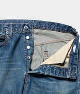 A.PRESSE "Washed Denim Wide Pants"