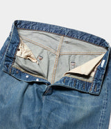 A.PRESSE "Washed Denim Wide Pants"