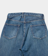 A.PRESSE "Washed Denim Wide Pants"