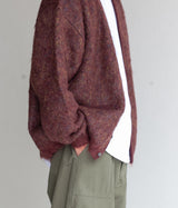 YOKE "3COLOR JACQUARD MOHAIR CARDIGAN"