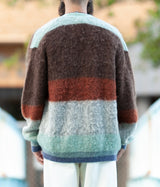 YOKE "MOHAIR BORDER CARDIGAN"