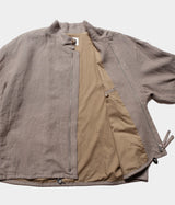 STILL BY HAND "BL03233" Linen short blouse