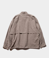 STILL BY HAND "BL03233" Linen short blouse