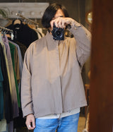 STILL BY HAND "BL03233" Linen short blouse