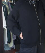 SSSTEIN "OVERSIZED DRIVERS KNIT ZIP JACKET"