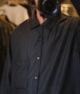 STILL BY HAND "SH04233" Open collar shirt