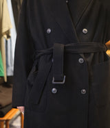 YOKO SAKAMOTO "TWEED DOUBLE BREASTED COAT"