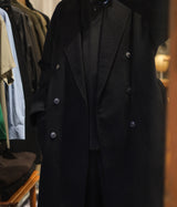 YOKO SAKAMOTO "TWEED DOUBLE BREASTED COAT"
