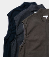 STILL BY HAND "VE02233" zip up vest