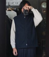STILL BY HAND "VE02233" zip up vest