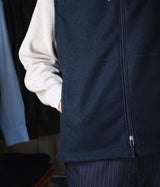 STILL BY HAND "VE02233" zip up vest