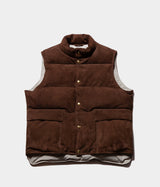 A.PRESSE "Suede Down Vest"