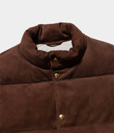 A.PRESSE "Suede Down Vest"