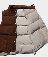 A.PRESSE "Suede Down Vest"
