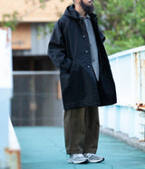 STILL BY HAND "CO01233" Moleskin hooded coat