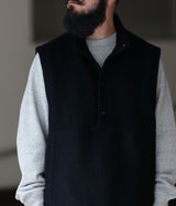 STILL BY HAND "VE02234" Wool Pile Pullover Vest