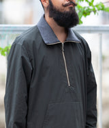 STILL BY HAND "BL03234" Half Zip Anorak