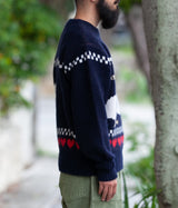 HERILL "Cashmere Jacquard Sweater AHIRU"