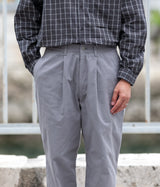 STILL BY HAND "PT01234" Peach Skin One Tuck Pants