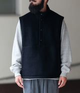 STILL BY HAND "VE02234" Wool Pile Pullover Vest