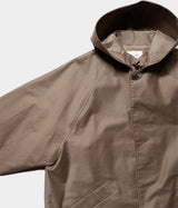 STILL BY HAND "CO01233" Moleskin hooded coat