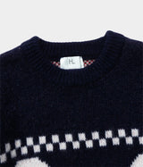 HERILL "Cashmere Jacquard Sweater AHIRU"