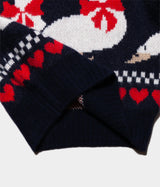 HERILL "Cashmere Jacquard Sweater AHIRU"