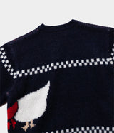 HERILL "Cashmere Jacquard Sweater AHIRU"