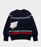 HERILL "Cashmere Jacquard Sweater AHIRU"