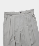 YOKE "3PLEATED WIDE LEG TROUSERS"