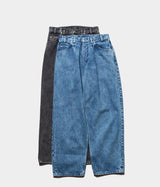 SSSTEIN "CHEMICAL BLEACHED DENIM JEANS"