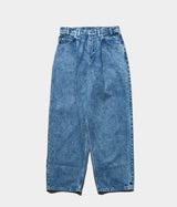 SSSTEIN "CHEMICAL BLEACHED DENIM JEANS"