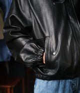 SSSTEIN "LEATHER ZIP BLOUSON"