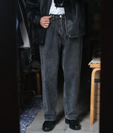 SSSTEIN "CHEMICAL BLEACHED DENIM JEANS"