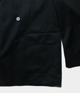 A.PRESSE "Wool Gabardine Double Breasted Jacket"