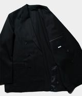 A.PRESSE "Wool Gabardine Double Breasted Jacket"
