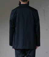 A.PRESSE "Wool Gabardine Double Breasted Jacket"
