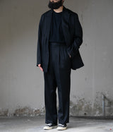 A.PRESSE "Wool Gabardine Double Breasted Jacket"