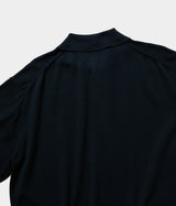 A.PRESSE "Cotton Knit Polo Collar Cardigan"
