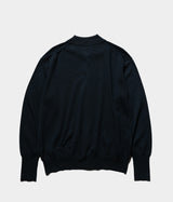 A.PRESSE "Cotton Knit Polo Collar Cardigan"
